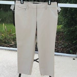 WHBM khaki capris - sz 8